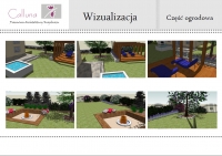  Projekt koncepcyjny ogrodu w Starym Kisielinie - wizualizacja część ogrodowa